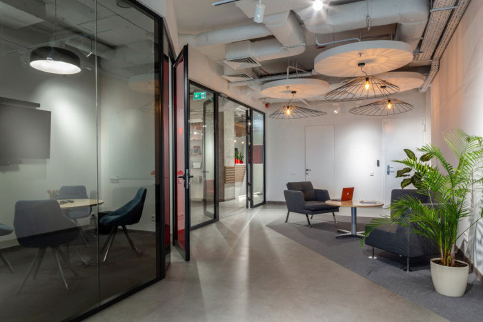 納維亞風(fēng)格辦公室接待區(qū)裝修效果圖