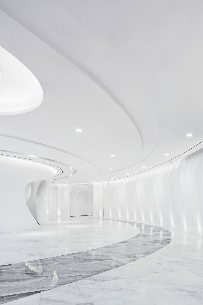 總部辦公大樓中庭設(shè)計效果圖