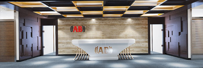 金融辦公室前臺設(shè)計效果圖