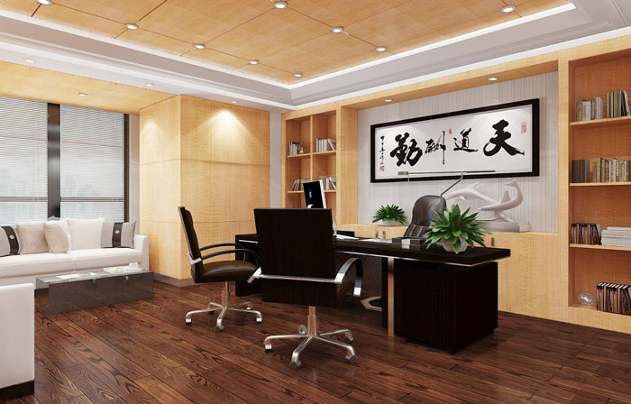 金融總經(jīng)理辦公室設(shè)計效果圖
