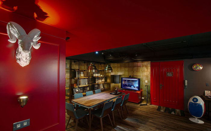 復(fù)古辦公室會議室裝飾設(shè)計(jì)效果圖