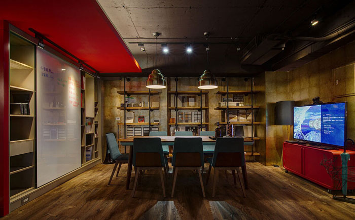 復(fù)古辦公室會議室裝飾設(shè)計(jì)效果圖