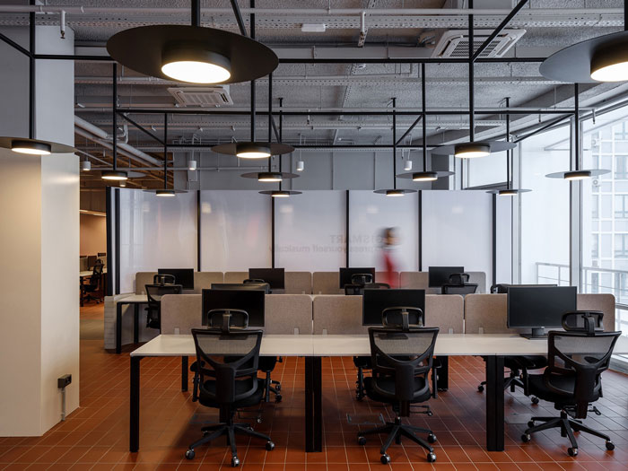 極簡主義辦公室辦公區(qū)裝修設(shè)計效果圖