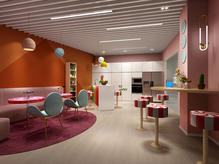 杭州食品公司辦公室糖果間裝修設(shè)計(jì)效果圖