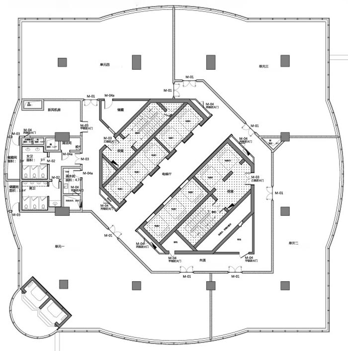 上海寶鋼大廈設(shè)計(jì)平面圖