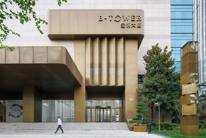 上海寶鋼大廈正面設(shè)計(jì)方案