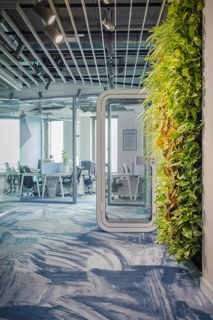 2500平方辦公室過道裝修設(shè)計效果圖