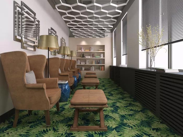 2500平方辦公室閱讀區(qū)裝修設(shè)計效果圖