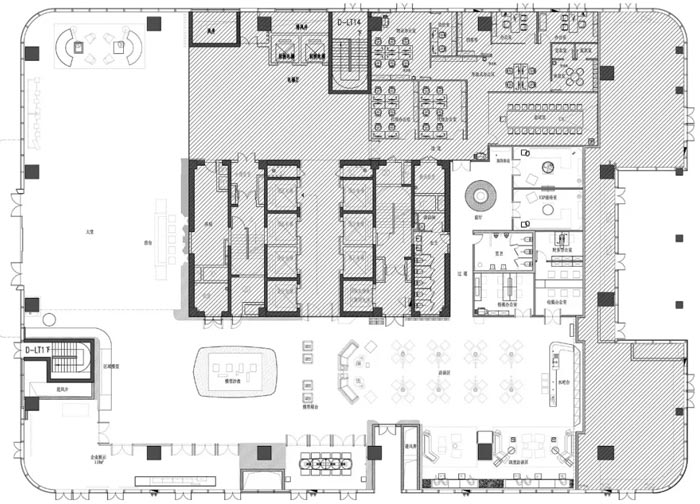 辦公樓綜合體設(shè)計平面圖