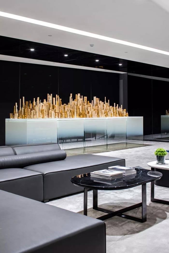 3000平方辦公樓接待區(qū)設計方案