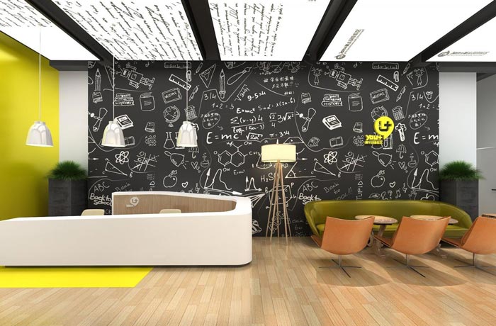 創(chuàng)業(yè)孵化器前臺(tái)裝修設(shè)計(jì)效果圖