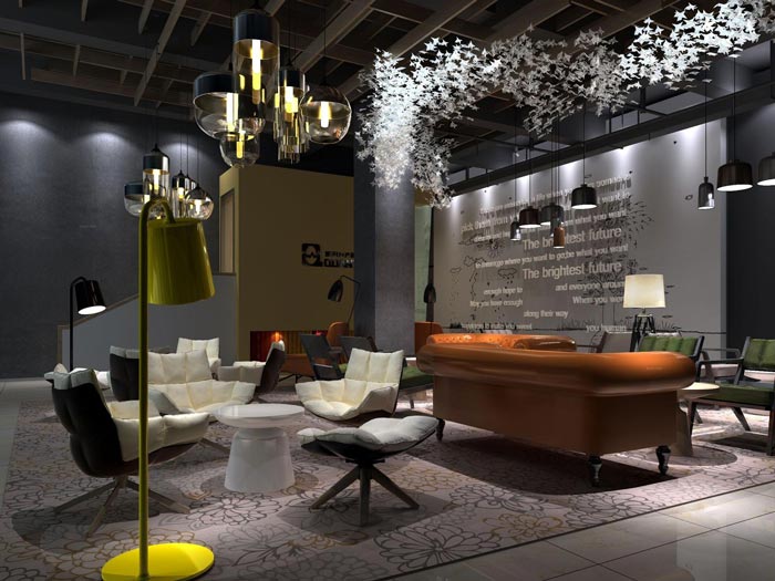 創(chuàng)業(yè)孵化器休息區(qū)裝修設(shè)計(jì)效果圖