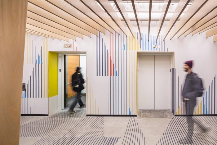 微軟研發(fā)中心電梯間設計方案