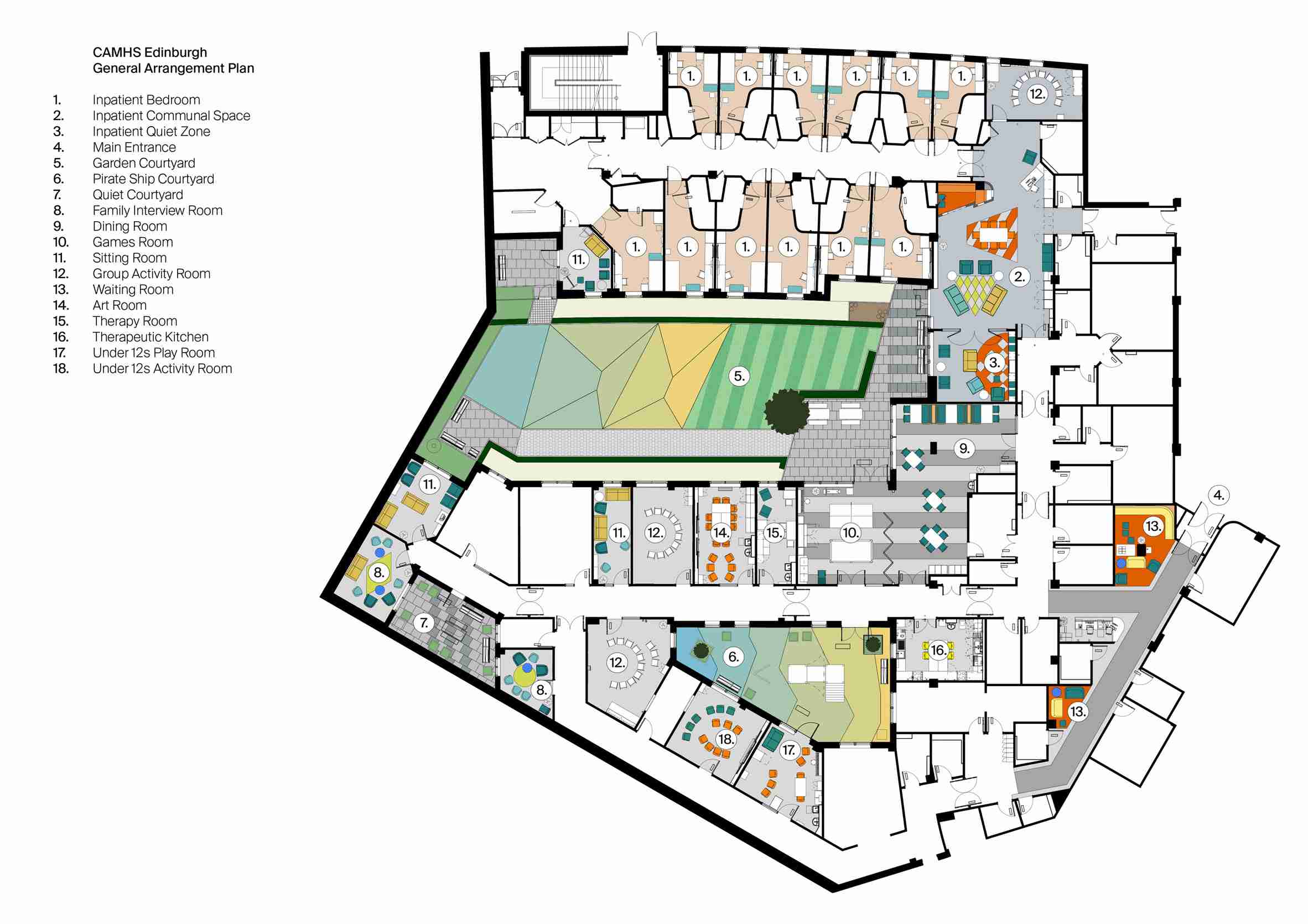 兒童康復(fù)辦公室平面圖