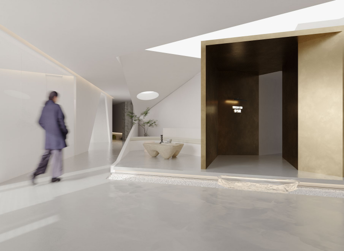 服裝公司奶油風(fēng)格辦公室設(shè)計