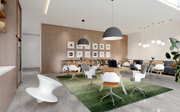 國(guó)企總部辦公室空間設(shè)計(jì)案例